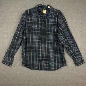 Timberland Mens XL Plaid Flannel‎ Shirt Button Up Long Sleeve Casual Top